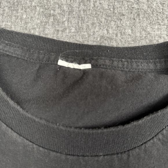 Vintage However There Are Issues T-Shirt Mens Large Black Quote Funny Joke Y2K - Picture 2 of 6